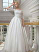 Свадебное платье 1215. Силуэт А-силуэт. Цвет Белый / Молочный. Вид 1