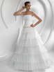 Свадебное платье 407. Силуэт А-силуэт. Цвет Белый / Молочный. Вид 1