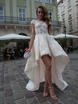 Свадебное платье Diora. Силуэт А-силуэт. Цвет Айвори / Капучино. Вид 1