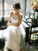 Свадебное платье Rosa. Силуэт А-силуэт. Цвет Белый / Молочный, Айвори / Капучино. Вид 4