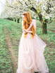Свадебное платье Quarz. Силуэт А-силуэт. Цвет оттенки Розового. Вид 7