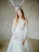 Свадебное платье Teona. Силуэт А-силуэт. Цвет Белый / Молочный. Вид 4