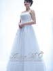 Свадебное платье Элоиза. Силуэт А-силуэт. Цвет Белый / Молочный. Вид 1