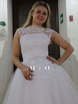 Свадебное платье Марьяж 8. Силуэт А-силуэт. Цвет Белый / Молочный. Вид 2