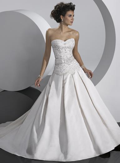 Свадебное платье ASM3265. Силуэт А-силуэт. Цвет Белый / Молочный. Вид 1