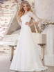 Свадебное платье NS006. Силуэт А-силуэт. Цвет Белый / Молочный. Вид 1