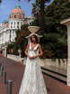 Свадебное платье Perla. Силуэт А-силуэт. Цвет Белый / Молочный. Вид 1