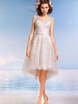 Свадебное платье Хлоя. Силуэт А-силуэт. Цвет Белый / Молочный. Вид 1