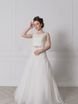 Свадебное платье 2040. Силуэт А-силуэт. Цвет Белый / Молочный. Вид 1