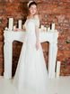 Свадебное платье 2045. Силуэт А-силуэт. Цвет Белый / Молочный. Вид 2