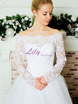 Свадебное платье 2102. Силуэт Пышное, А-силуэт. Цвет Белый / Молочный. Вид 7