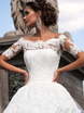 Свадебное платье Francheska. Силуэт Пышное, А-силуэт. Цвет Белый / Молочный. Вид 3