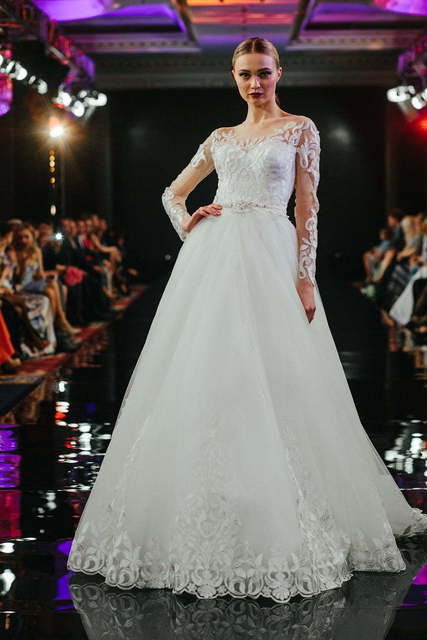 Свадебное платье Ti Ammiro. Силуэт А-силуэт. Цвет Белый / Молочный. Вид 1