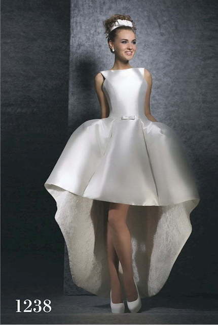 Свадебное платье 1238. Силуэт Пышное, А-силуэт. Цвет Белый / Молочный. Вид 1