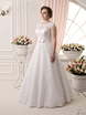 Свадебное платье S 170. Силуэт А-силуэт. Цвет Белый / Молочный. Вид 1