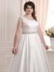 Свадебное платье S 189. Силуэт А-силуэт. Цвет Белый / Молочный. Вид 3