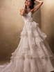 Свадебное платье M004. Силуэт А-силуэт. Цвет Белый / Молочный, Айвори / Капучино. Вид 1