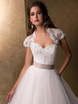 Свадебное платье M019. Силуэт Пышное, А-силуэт. Цвет Белый / Молочный, оттенки Розового. Вид 3