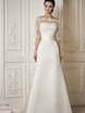 Свадебное платье Canna Lux. Силуэт А-силуэт. Цвет Белый / Молочный. Вид 1