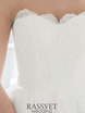 Свадебное платье Эмилия. Силуэт А-силуэт. Цвет Белый / Молочный. Вид 4