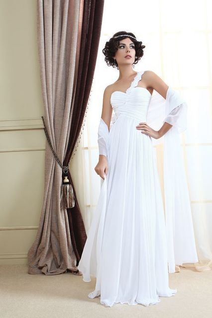 Свадебное платье Мисс. Силуэт Прямое, Греческий. Цвет Белый / Молочный. Вид 1