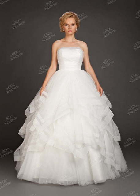 Свадебное платье BR004. Силуэт Пышное. Цвет Белый / Молочный. Вид 1