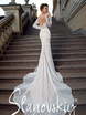 Свадебное платье 17005. Силуэт Рыбка. Цвет Белый / Молочный, Айвори / Капучино. Вид 2