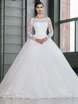 Свадебное платье 15223. Силуэт Пышное. Цвет Белый / Молочный. Вид 1