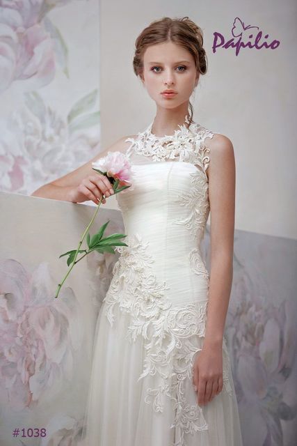 Свадебное платье Арсеная. Силуэт Прямое. Цвет Белый / Молочный. Вид 1