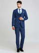 Однобортный, Тройка Свадебный костюм синий без рисунка от Салон мужских костюмов Patrik Man 1