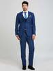 Однобортный, Тройка Свадебный костюм синий без рисунка от Салон мужских костюмов Patrik Man 2