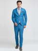 Однобортный, Двойка Свадебный костюм синий без рисунка от Салон мужских костюмов Patrik Man 1