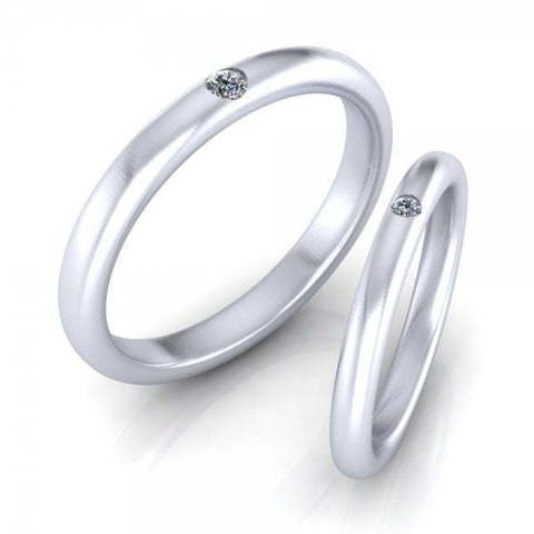Обручальное кольцо из белого золота AOG-WRB-048 из Белое золото от Ювелирный салон Art of glow 1