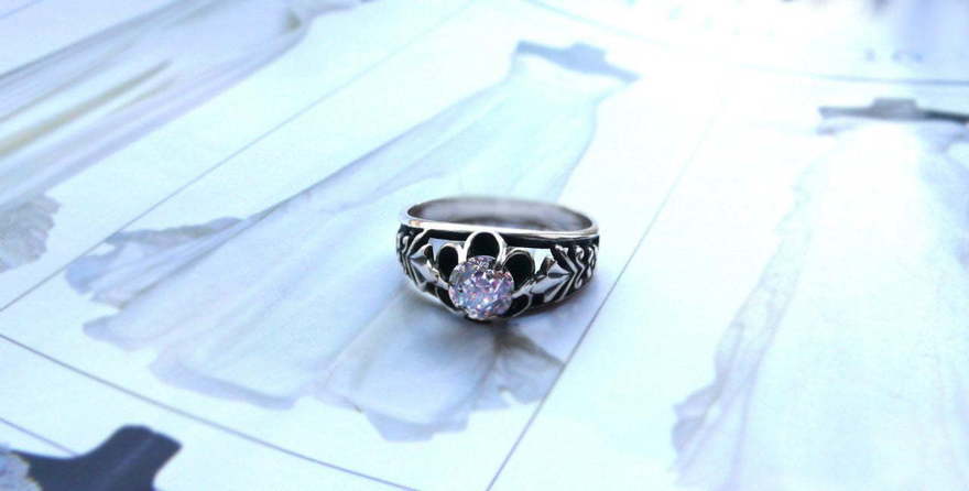 Помолвочное кольцо Elegance из Серебро от Ювелирный салон Jewellery Art 1