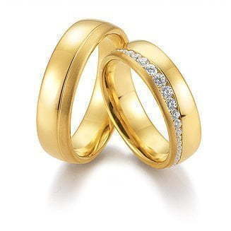 Обручальные кольца Romantic 1 из Желтое золото от Ювелирный салон Jewellery Art 1
