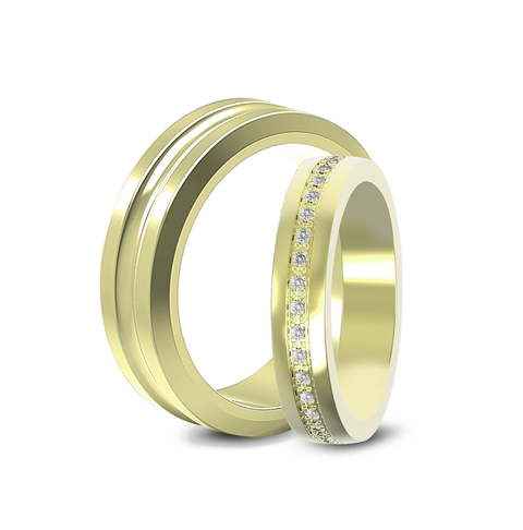 Обручальные кольца из Желтое золото от Ювелирный салон Эталон 1