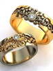 Необычное обручальное кольцо с бриллиантом AOG-obr-698 из Комбинированные от Ювелирный салон Art of glow 1