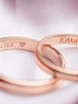 Обручальное кольцо с гравировкой AOF-0064 из Белое золото, Розовое (красное) золото от Ювелирный салон Art of glow 4