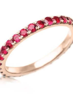 Помолвочное кольцо из красного золота с рубинами AOG-YMR-0020R из Розовое (красное) золото от Ювелирный салон Art of glow 1