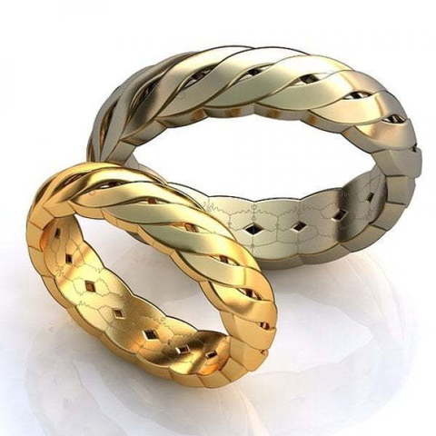 Золотые обручальные кольца AOG-obr-757 из Желтое золото от Ювелирный салон Art of glow 1