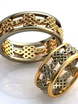 Обручальные кольца из двух видов золота AOG-obr-712 из Комбинированные от Ювелирный салон Art of glow 1
