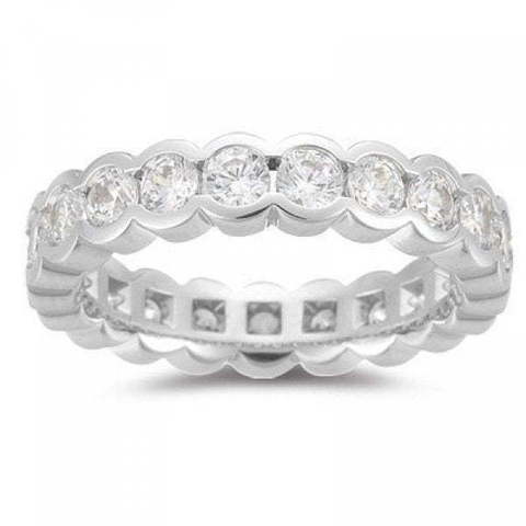 Обручальное кольцо дорожка из бриллиантов WR-0008 из Белое золото от Ювелирный салон Art of glow 1