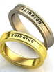 Обручальные кольца с датой свадьбы AOG-obr-270 из Желтое золото от Ювелирный салон Art of glow 1