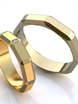 Необычные обручальные кольца AOG-obr-510 из Желтое золото от Ювелирный салон Art of glow 1