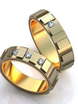 Необычные обручальные кольца с бриллиантами AOG-obr-028 из Желтое золото от Ювелирный салон Art of glow 1