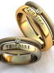 Обручальные кольца с датой свадьбы AOG-obr-248 из Комбинированные от Ювелирный салон Art of glow 1