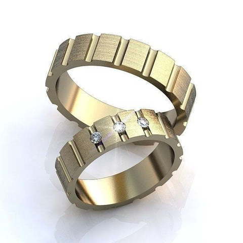 Обручальные кольца AOG-obr-012 из Желтое золото от Ювелирный салон Art of glow 1