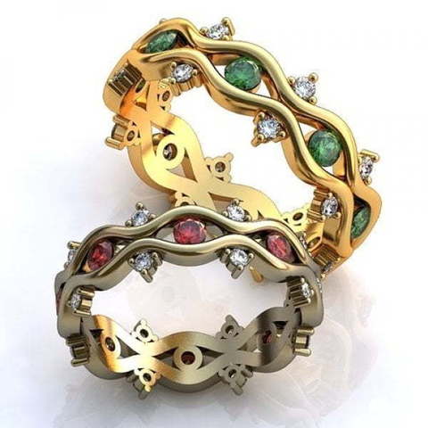 Обручальные кольца AOG-obr-771 из Желтое золото от Ювелирный салон Art of glow 1