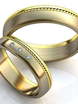 Стильные золотые обручальные кольца AOG-obr-190 из Комбинированные от Ювелирный салон Art of glow 1