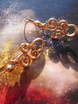 Серьги Золотой орнамент из Розовое (красное) золото от Ювелирный салон Jewellery Art 2